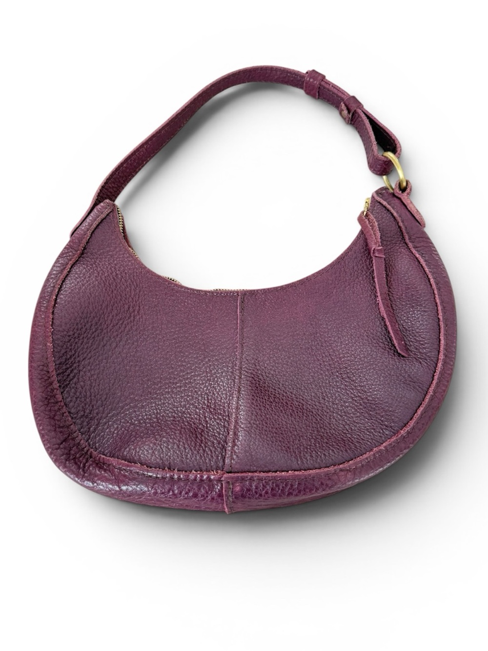 Portland Leather Goods Nora Shoulder Bag Burgundy Pebbled Leather $60